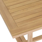 Tuinset van massief hout met verlengbare tafel en fijn geschuurd oppervlak - Met armleuning / Rechthoekig - Tuinsets