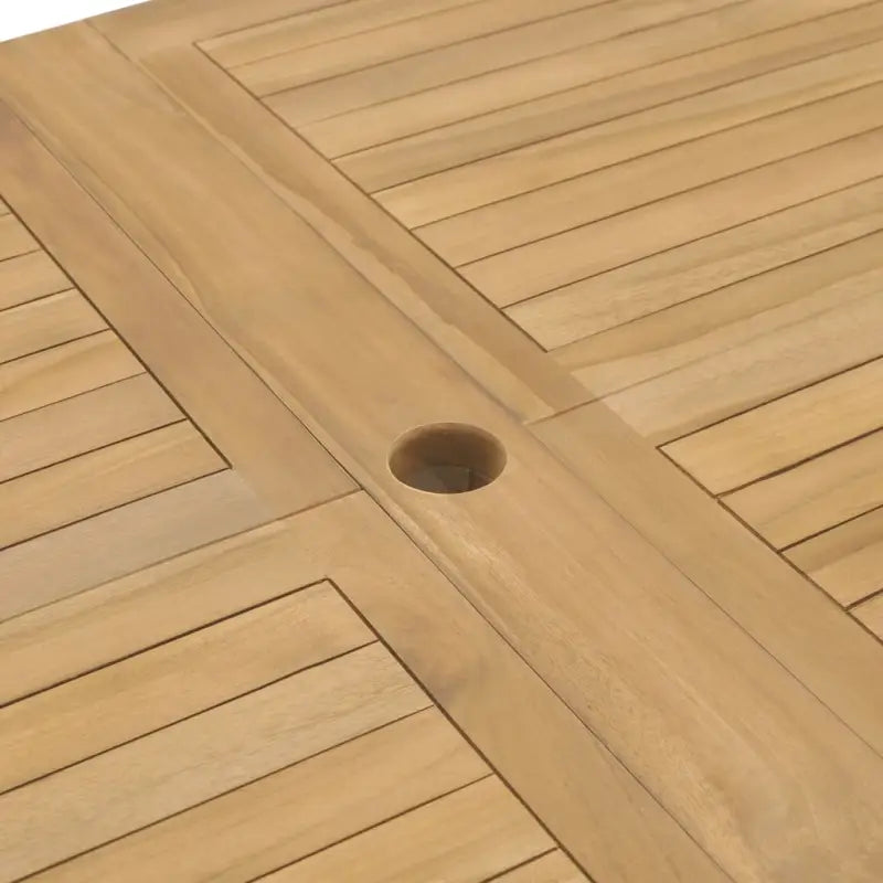 Tuinset van massief hout met verlengbare tafel en fijn geschuurd oppervlak - Met armleuning / Rechthoekig - Tuinsets