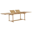 Tuinset van massief hout met verlengbare tafel en fijn geschuurd oppervlak - Met armleuning / Rechthoekig - Tuinsets