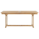 Tuinset van massief hout met verlengbare tafel en fijn geschuurd oppervlak - Met armleuning / Rechthoekig - Tuinsets