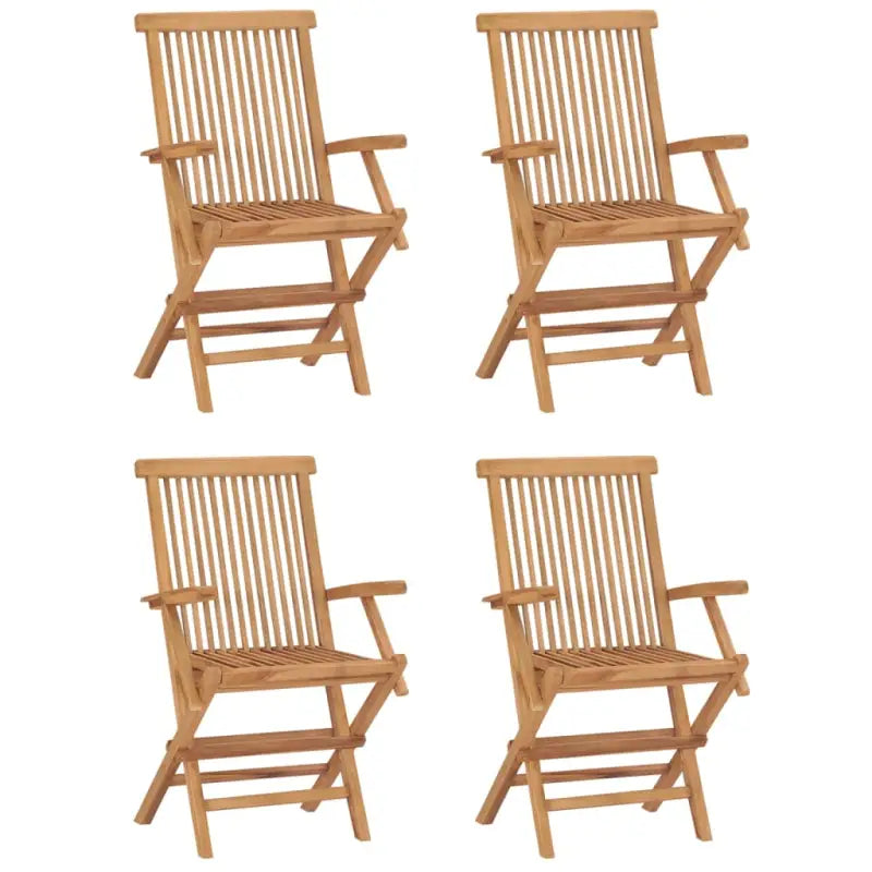 Tuinset van massief teakhout met fijn geschuurd hard afwerking - Tuinsets