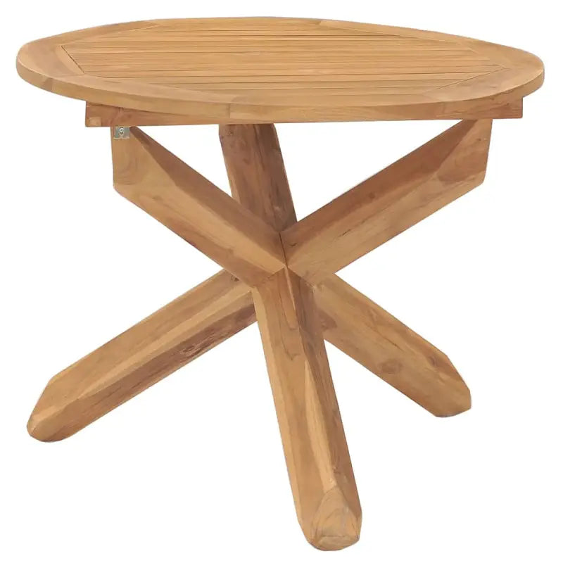 Tuinset van massief teakhout met waterbasisafwerking en afmetingen - Ø 110 cm Tafel - Tuinsets