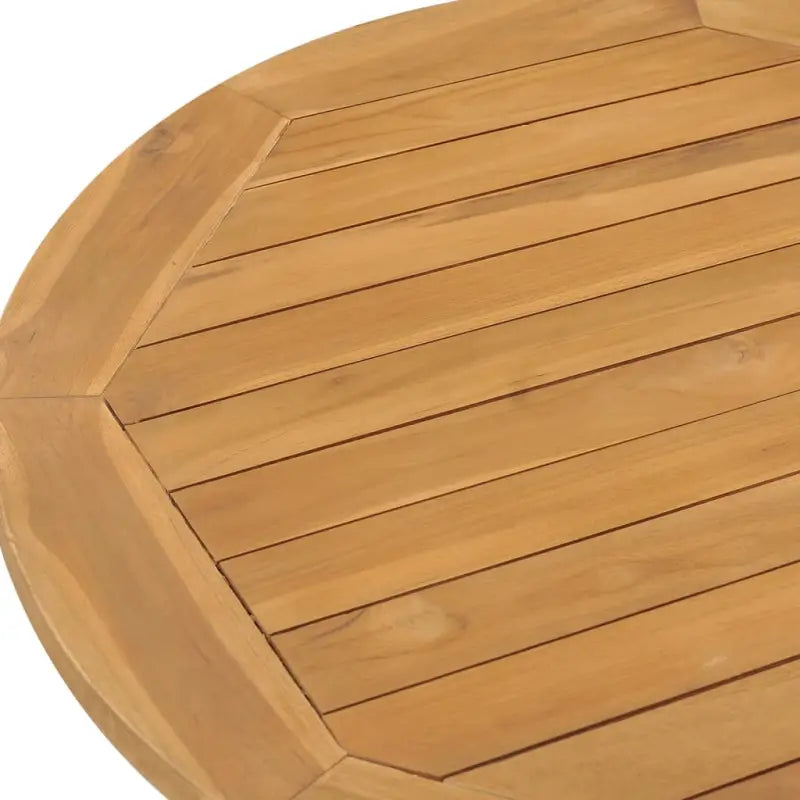 Tuinset van massief teakhout met waterbasisafwerking en afmetingen - Ø 110 cm Tafel - Tuinsets