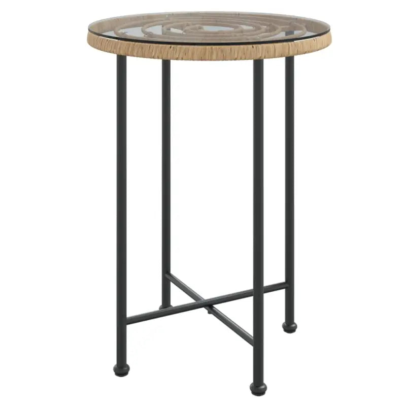 Tuinset van poly rattan met duurzame en eenvoudig schoon te maken afmetingen - Tuinsets
