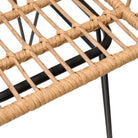 Tuinset van poly rattan met duurzame en eenvoudig schoon te maken afmetingen - Tuinsets