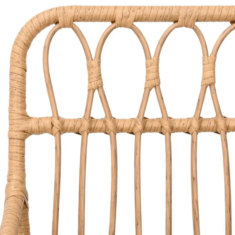 Tuinset van poly rattan met duurzame en eenvoudig schoon te maken afmetingen - Tuinsets