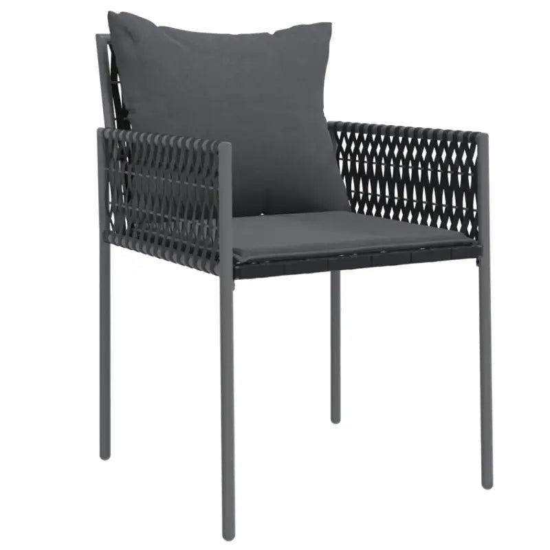 Tuinset van poly rattan met gehard glas voor eenvoudig schoon Genieten - Tuinsets