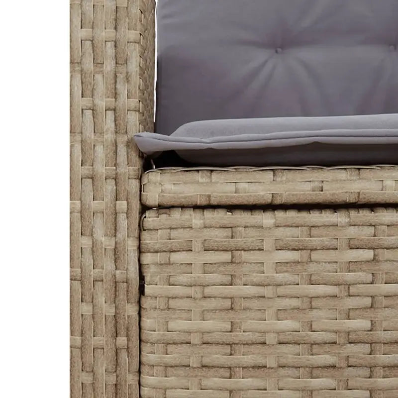 Tuinset van poly rattan met gemakkelijk schoon en gehard glas oppervlak - Tuinsets