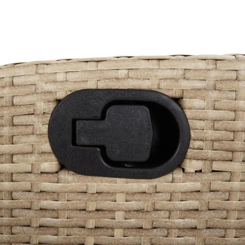 Tuinset van poly rattan met gemakkelijk schoon en gehard glas oppervlak - Tuinsets