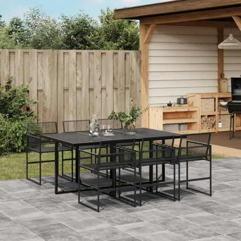 Tuinset van poly rattan met gemakkelijk schoon en gepoedercoat staal - Tuinsets
