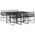Tuinset van poly rattan met gemakkelijk schoon en gepoedercoat staal - Tuinsets