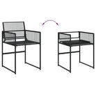 Tuinset van poly rattan met gemakkelijk schoon en gepoedercoat staal - Tuinsets