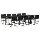 Tuinset van poly rattan met gemakkelijk schoon en wasbare hoes - Tuinsets