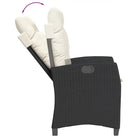 Tuinset van poly rattan met gemakkelijk schoon gehard glas - Tuinsets