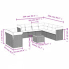 Tuinset van poly rattan met gepoedercoat staal voor comfortabel buitenvoordeel - Tuinsets