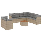 Tuinset van poly rattan met gepoedercoat staal voor comfortabel buitenvoordeel - Tuinsets
