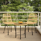 Tuinset van poly rattan met mooi uiterlijk en afmetingen eenvoudig schoon - Tuinsets