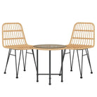 Tuinset van poly rattan met mooi uiterlijk en afmetingen eenvoudig schoon - Tuinsets