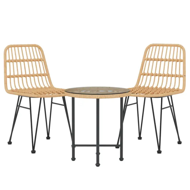 Tuinset van poly rattan met mooi uiterlijk en afmetingen eenvoudig schoon - Tuinsets