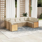 Tuinset van zwart gepoedercoat staal met comfortabele afmetingen - beige en crèmekleurig / Zonder tafel - Tuinsets