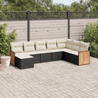 Tuinset van zwart gepoedercoat staal met comfortabele afmetingen - Tuinsets