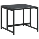 Tuinset van zwart gepoedercoat staal voor buiten en terras - Tuinsets