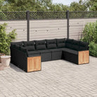 Tuinset van zwart gepoedercoat staal voor comfortabel buitenplezier - Tuinsets