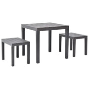 Tuinset voor loungen en dineren met montage vereist levering bevat - Bruin - Tuinsets