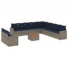 Tuinsets in grijs materiaal met gepoedercoat staal en afmetingen - Grijs - Tuinsets