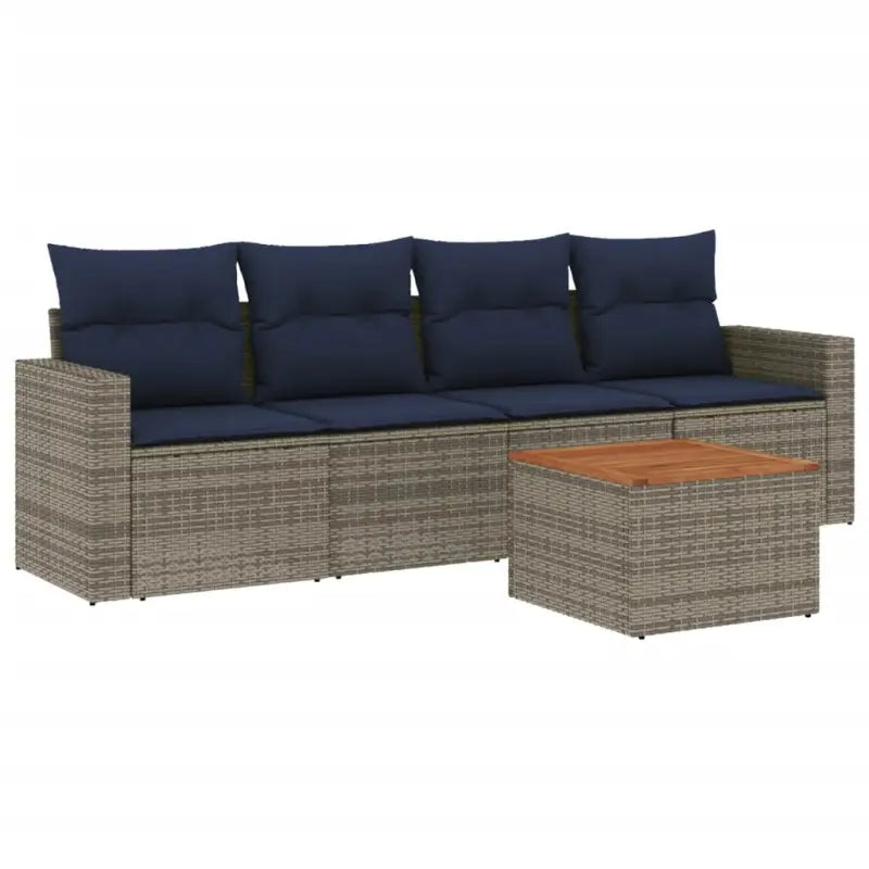 Tuinsets in grijs materiaal met gepoedercoat staal en perfecte afmetingen - Grijs - Tuinsets