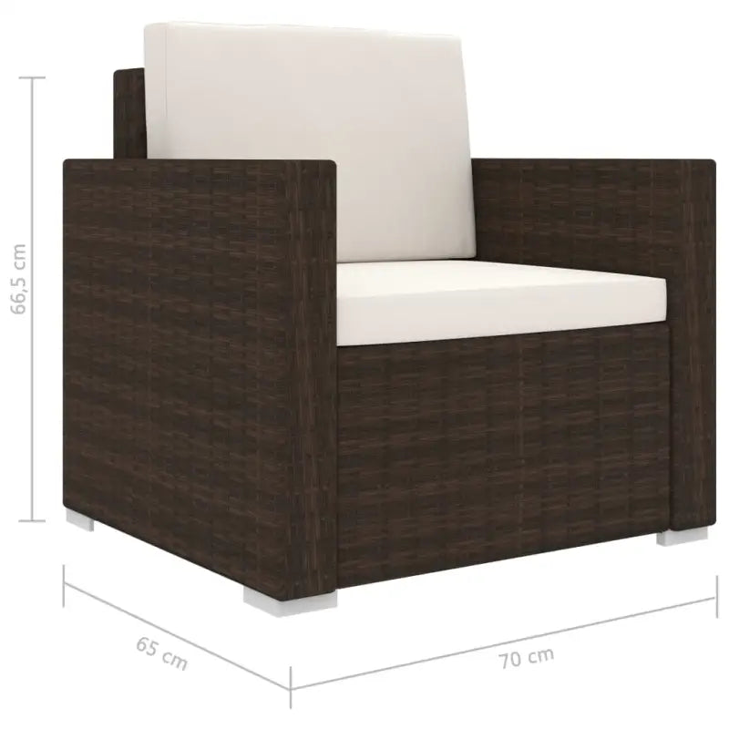 Tuinsets Levering Bevat Rattan Loungeset voor het hele jaar - Bruin - Tuinsets