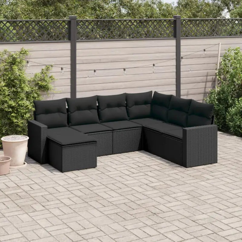 Tuinsets met beige materiaal en gepoedercoat staal voor buitenplezier - Zwart / Zonder tafel - Tuinsets