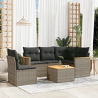 Tuinsets met beige materiaal en gepoedercoat staal voor buitenplezier - Grijs / Met tafel - Tuinsets