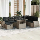 Tuinsets met beige materiaal en gepoedercoat staal voor buitenruimte - Grijs / met opbergruimte - Tuinsets