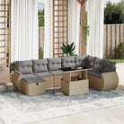 Tuinsets met beige materiaal en gepoedercoat staal voor buitenruimte - Beige en grijs / zonder opbergruimte - Tuinsets