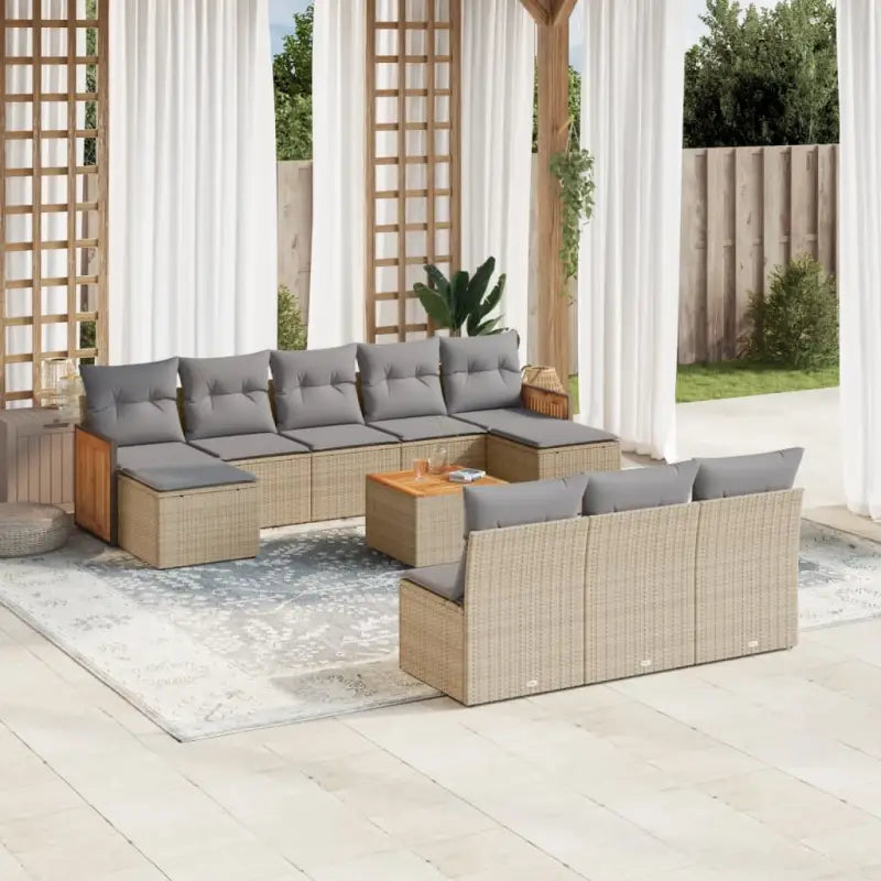 Tuinsets met beige materiaal en gepoedercoat staal voor comfortabel buiten genieten - Tuinsets