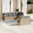 Tuinsets met gepoedercoat staal en beige materiaal voor buitenplezier - Beige en grijs - Tuinsets