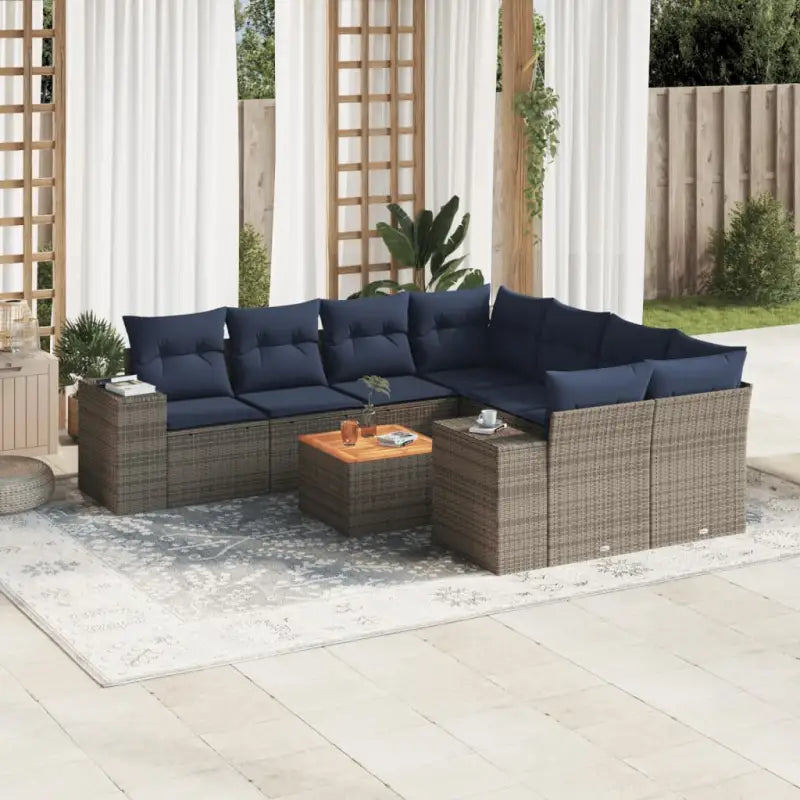 Tuinsets met grijs materiaal en gepoedercoat staal voor buiten ontspanning - Grijs - Tuinsets