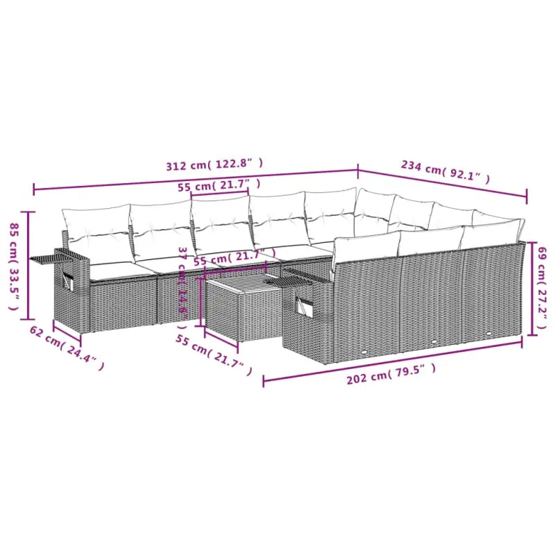 Tuinsets met grijs materiaal en gepoedercoat staal voor comfort - Tuinsets