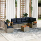 Tuinsets met grijs materiaal en gepoedercoat staal voor comfortabele zithoeken - Grijs / Met tafel - Tuinsets
