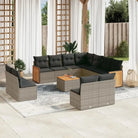 Tuinsets met grijs materiaal en waterdichte zak voor buitencomfort - Grijs / Met tafel - Tuinsets