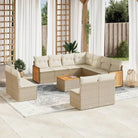Tuinsets met grijs materiaal en waterdichte zak voor buitencomfort - beige en crèmekleurig / Met tafel - Tuinsets