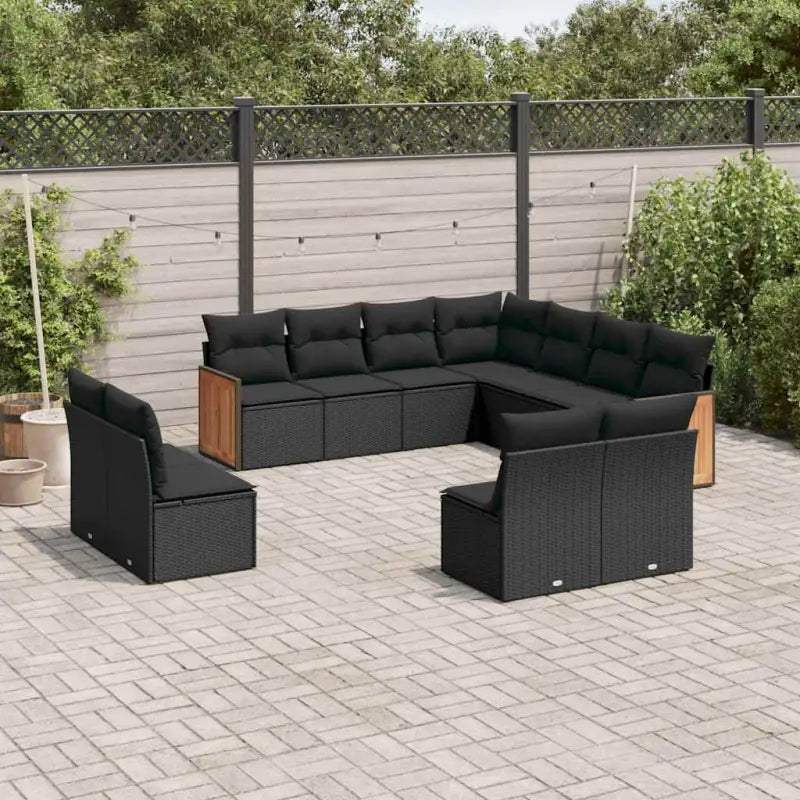 Tuinsets met grijs materiaal en waterdichte zak voor buitencomfort - Zwart / Zonder tafel - Tuinsets