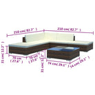 Tuinsets met levering bevat rattan lounge set voor alle seizoenen - Tuinsets