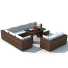 Tuinsets met levering bevat rattan loungeset voor het hele jaar buiten - Tuinsets