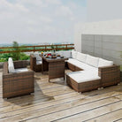 Tuinsets met levering bevat rattan loungeset voor het hele jaar buiten - Tuinsets