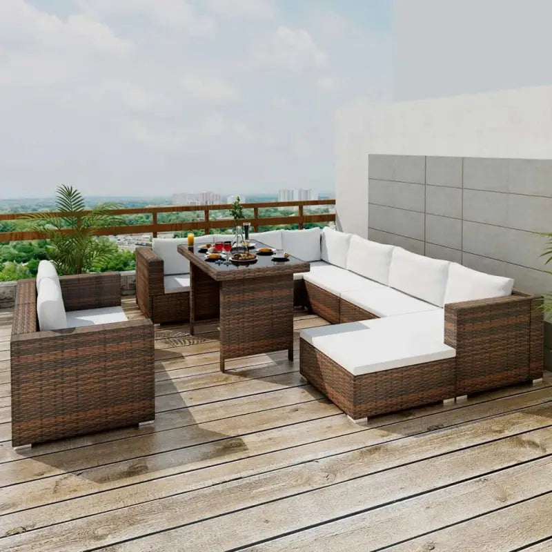 Tuinsets met levering bevat rattan loungeset voor het hele jaar buiten - Tuinsets