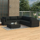 Tuinsets met levering bevat voor alle seizoenen in de tuin of op terras - Zwart - Tuinsets