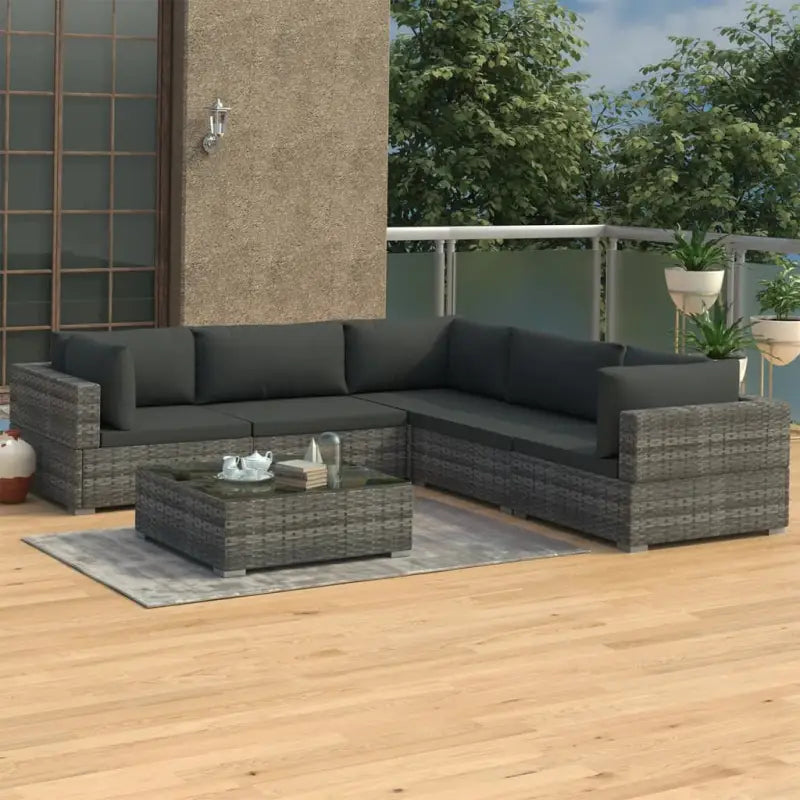 Tuinsets met levering bevat voor alle seizoenen in de tuin of op terras - Grijs - Tuinsets
