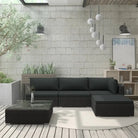 Tuinsets met levering bevat voor binnen en buiten gebruik - Zwart - Tuinsets